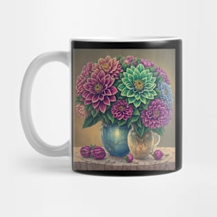 Dahlia Minimalist Flora Vintage Flora Since Flower Mug